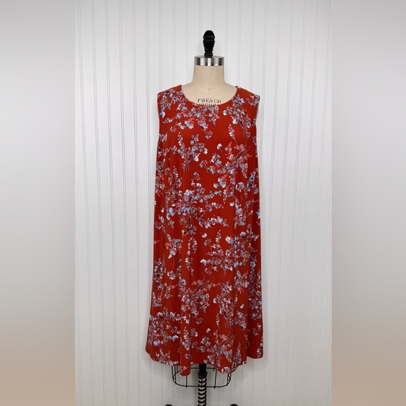 KASPER Sleeveless Sheath Floral Relax Fit Dress Women's Size‎ 2X - Picture 5 of 9